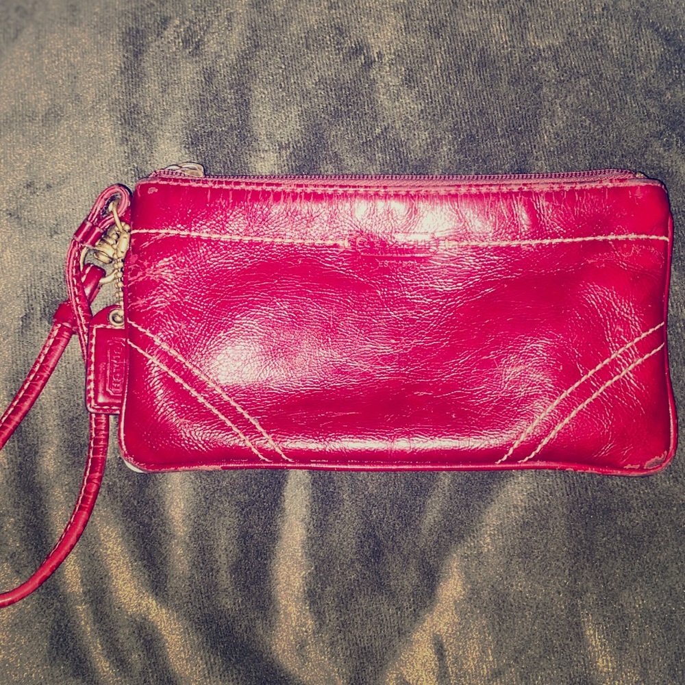 Coach Leather Wristlet